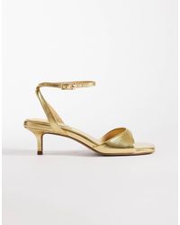 ASOS - Wide Fit Heartfelt Barely There Kitten Heel Sandals - Lyst