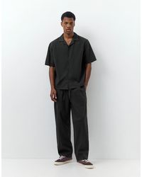 Pull&Bear - Linen Blend Trousers - Lyst