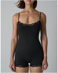 agon® - Lace Trim Cami Bodysuit - Lyst