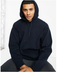 SELECTED Knitted Hoodie - Blue