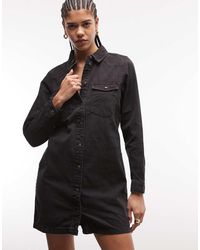 Noisy May - Long Sleeve Denim Dress - Lyst