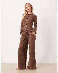 ASOS - Asos design petite – mix & match – hose aus leichtem fleece - Lyst