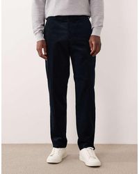 SELECTED - Cord Straight Leg Trousers - Lyst