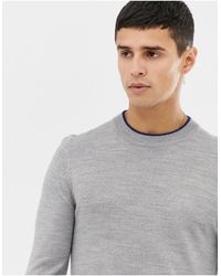 collusion crew neck jumper in stripe