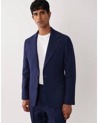 ASOS - Slim Premium Linen Rich Suit Jacket - Lyst