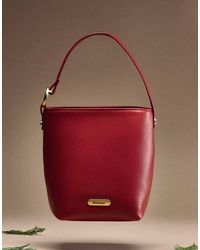 Barbour - Cedar Mini Leather Bucket Bag - Lyst