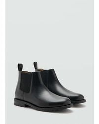 Mango - 100% Leather Chelsea Boot - Lyst