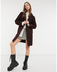 New Look Elegante Jas Van Teddybouclé - Rood