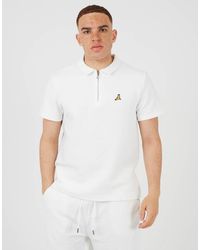 Brave Soul - Short Sleeve Quarter Zip Polo Shirt - Lyst