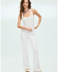 Stradivarius - Fitted Top With Visible Seams And Wide Straps - Lyst