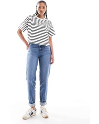 ASOS - Asos Design Tall High Rise Relaxed Mom Jeans - Lyst