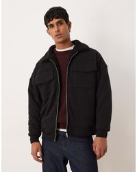 ASOS - Ruimvallend Jack Met Rits En Borgvoering - Lyst