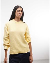 ASOS - Knitted Textured Cotton Boucle Jumper - Lyst