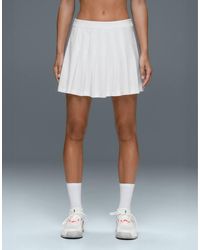 Oysho - Short Pleated Piqué Skirt - Lyst