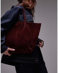 Mango - Suede Shoulder Tote Bag - Lyst