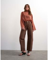 TOPSHOP - Barrel High Rise Jean - Lyst