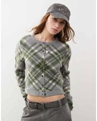 Collusion - Fluffy Knitted Shrunken Cardigan - Lyst