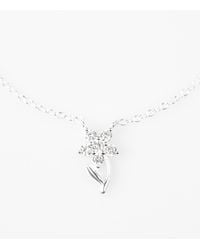 Lovisa - – farbene halskette aus sterling mit blumen-anhänger mit zirkonia-strass - Lyst