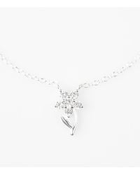 Lovisa - – farbene halskette aus sterling mit blumen-anhänger mit zirkonia-strass - Lyst