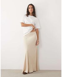 Jdy - A-line Satin Maxi Skirt - Lyst