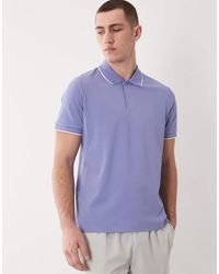 Mango - Performance Thermo-Regulating Polo T-Shirt With Contrast Trim - Lyst