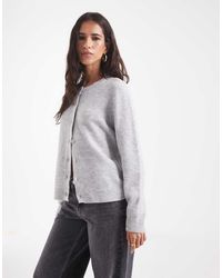 ONLY - O-neck Knitted Cardigan - Lyst