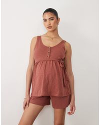 Mama.licious - Mamalicious - top boutonné d'ensemble - Lyst