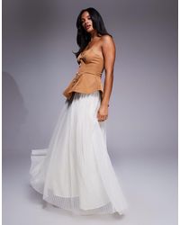 ASOS - – geformtes, trägerloses maxikleid - Lyst