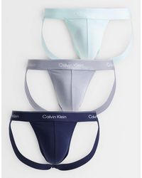 Calvin Klein - Icon Cotton Stretch 3 Pack Jockstraps - Lyst