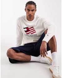 Tommy Hilfiger - Waving Flag Logo Knitted Jumper - Lyst