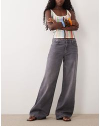Jdy - Ruby jeans mit mittlerer bundhöhe und weitem bein - Lyst