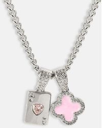 CERNUCCI - Motif & Gem Card Necklace - Lyst