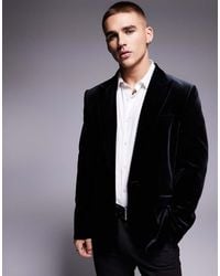 ASOS - Slim Fit Velvet Blazer - Lyst
