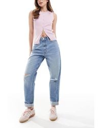 ASOS - High Rise Relaxed Mom Jeans - Lyst