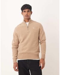 Barbour - Grangetown Half-zip Knitted Jumper - Lyst