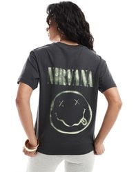 JJXX - T-shirt coupe carrée avec imprimé nirvana - Lyst