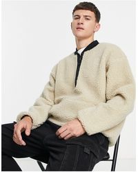 4 Zip Logo Sweatshirt in Black for Men 