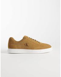 Calvin Klein - – cupsole-sneaker aus wildleder - Lyst