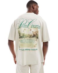 Only & Sons - Oversized T-shirt With Courts Back Print - Lyst