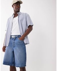 ASOS - Loose Denim Jorts - Lyst