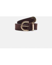 Stradivarius - Basic Belt With Round Buckle - Lyst