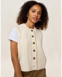 OMNES - Knitwear Matilda Mixed Cable Knit Vest - Lyst