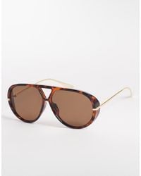 Gina Tricot - Bold Aviator Sunglasses - Lyst