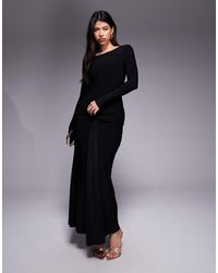 Forever New - Long Sleeve Drape Maxi Dress - Lyst
