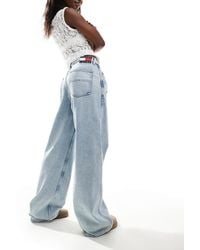 Tommy Hilfiger - Daisy - jean baggy à taille basse - clair délavé - Lyst