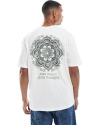 Only & Sons - Oversize Fit T-Shirt With Mandala Back Print - Lyst