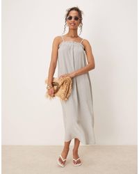 ASOS - – trapezförmiges maxi-trägerkleid - Lyst