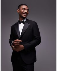 TOPMAN - Slim Tux Suit Jacket - Lyst