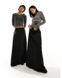 Reclaimed (vintage) - Falda larga negra unisex - Lyst