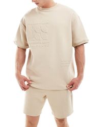 Pull&Bear - Embossed Co-Ord T-Shirt - Lyst